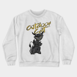 Outdoor cat Crewneck Sweatshirt